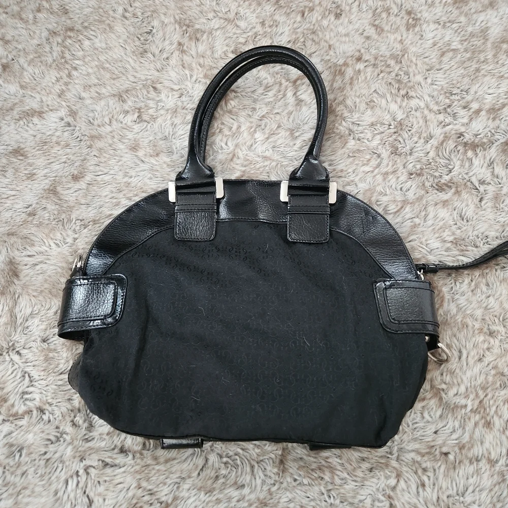 Guess Vintage Y2K Black Faux Leather‎ Silver Studded Handbag